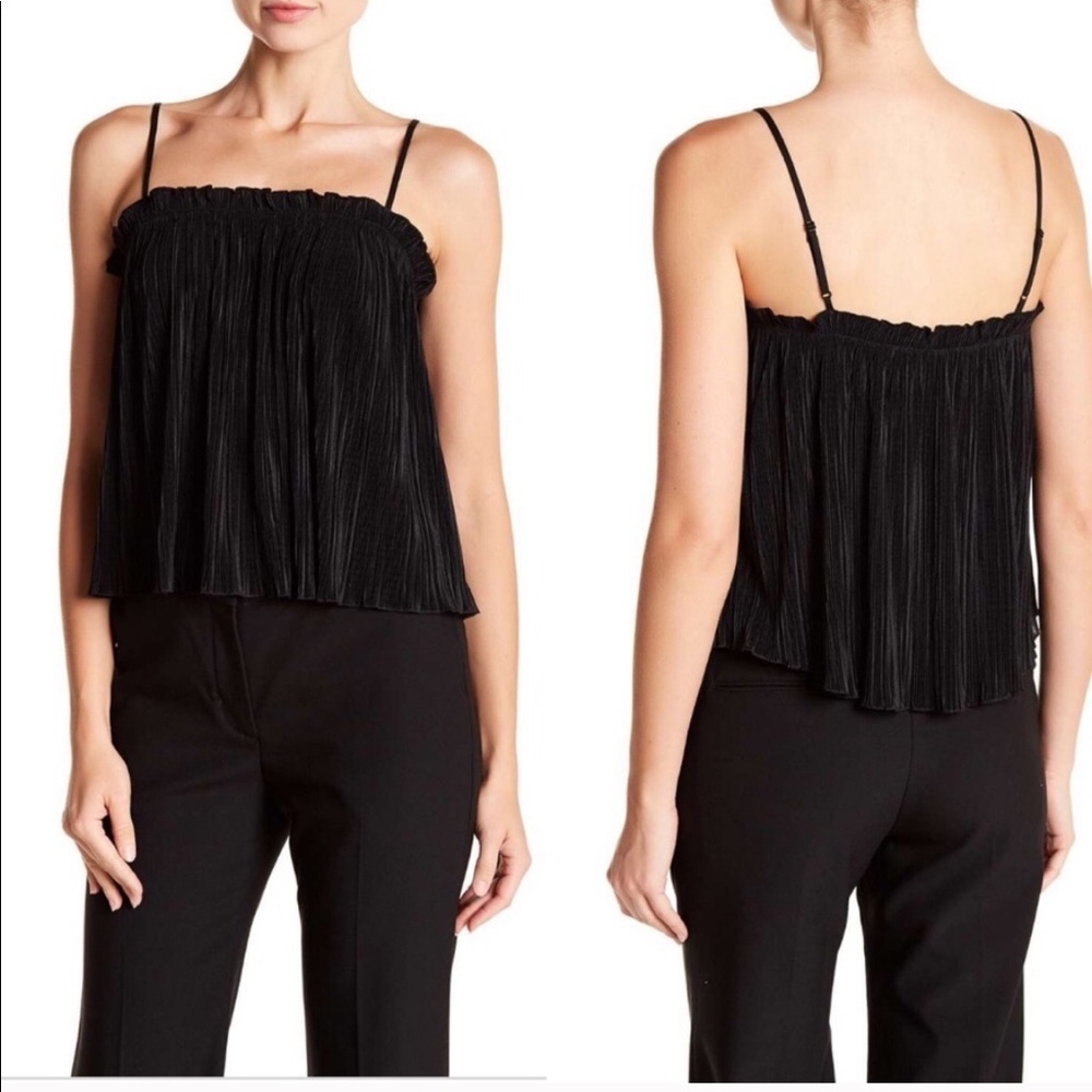 NEW • Madewell • Nicole Pleated Tank Black XXS